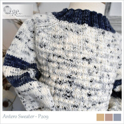 OGE Knitwear Designs P209 Antero Sweater PDF