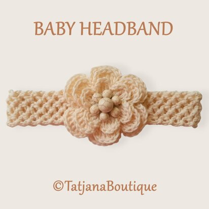 Baby Headband with Flower