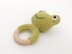 Frog crochet pattern baby rattle Amigurumi teething toy
