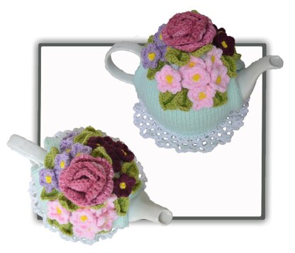 Violets & a Rose Tea Cosy