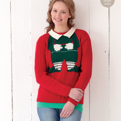 Woman’s Xmas Sweater in Hayfield DK with Wool - 7365 - Downloadable PDF