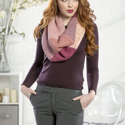 Tulip Fields Cowl in Premier Yarns DK Colours - Downloadable PDF