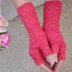 Embossed Fingerless Mitts