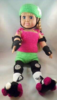 Roller Derby Girl Outfit for 18 " Doll