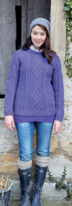 Sweaters in Hayfield Bonus Aran Tweed with Wool - 7137 - Downloadable PDF