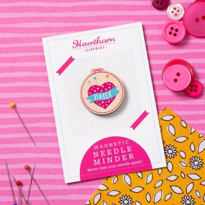 Hawthorn Handmade Maker Pincushion Magnetic Needle Minder