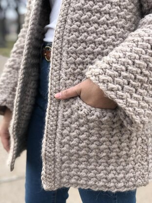 Even moss stitch sweater