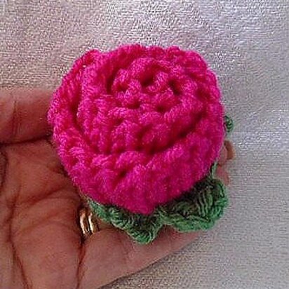 854 knitted rose