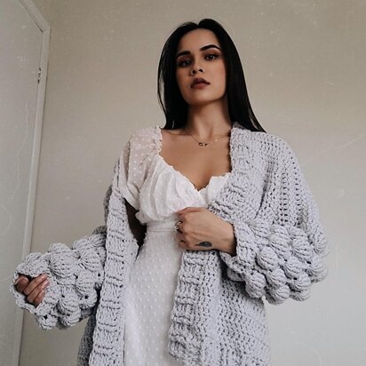 Freya Bubble Sleeve Cardigan