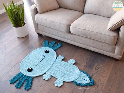 Lex The Axolotl Salamander Rug