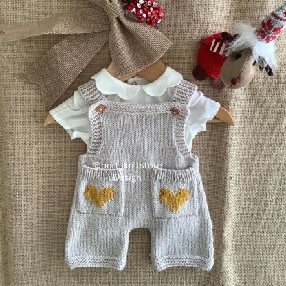 Little Heart Overalls