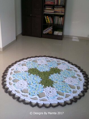 Crochet Doily Rug Pattern Earth Mandala