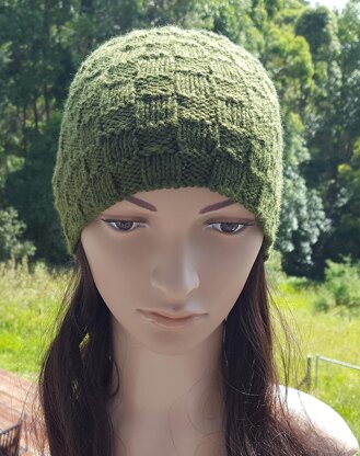 Kinsey - Family block stitch beanie