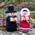 Christmas Carol Singer Dolls Knitting Pattern - Toy Knitting Pattern