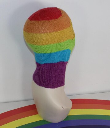 Rainbow 4Ply Balaclava Circular