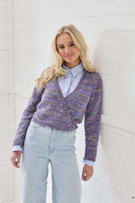 Ladies Cardigans P6173 in King Cole Homespun Prism DK - Leaflet