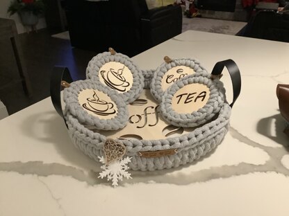 Crochet trays