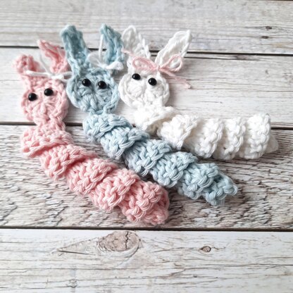 Easy Bunny Worry Worm Crochet Pattern