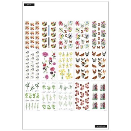 The Happy Planner Garden Florals 30 Sheet Sticker Pad