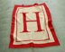 Initial Letter H Blanket C2C Crochet Pattern Alphabet Afghan Hallie Harmony Hannah Throw