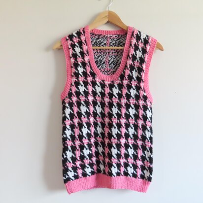 Houndstooth Slip Over - knitting pattern