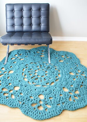 Super Chunky Doily Rug / Blanket 8 Styles (30"-66" diameter)