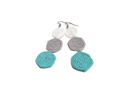 Hexagon earrings