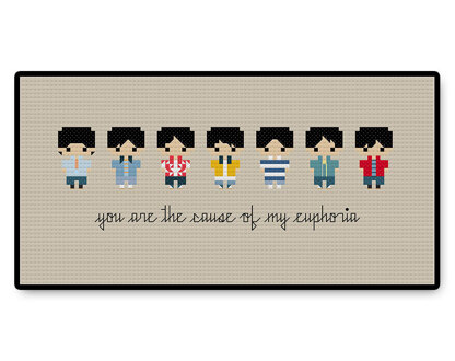 BTS Euphoria Bite Size - PDF Cross Stitch Pattern