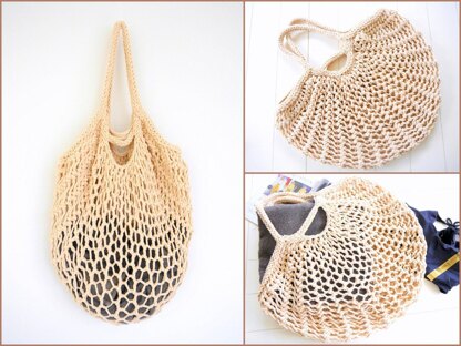 Strickanleitung - Shoppingbag BIG Netty - Einkaufstasche - Shopper - Badetasche- No.218