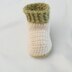 Cream Crocheted Baby Boots