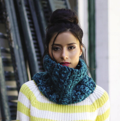 Treillage Cowl in Malabrigo Rasta - PDF
