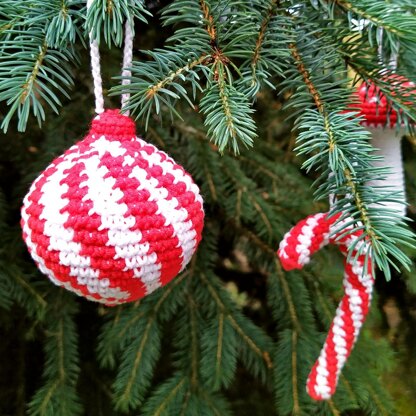 Christmas ornaments Amigurumi set of 3
