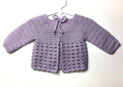 Black Raspberry Baby Sweater