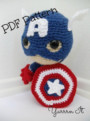 Captain America Sackboy Amigurumi