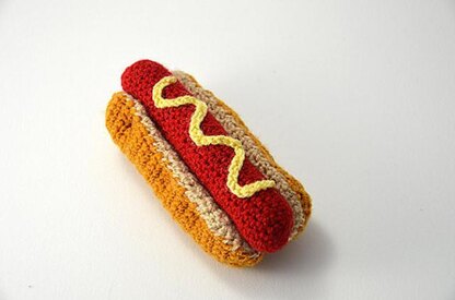 Hotdog Crochet Pattern, Hotdog Amigurumi, Fast Food Crochet Pattern, Fast Food Amigurumi