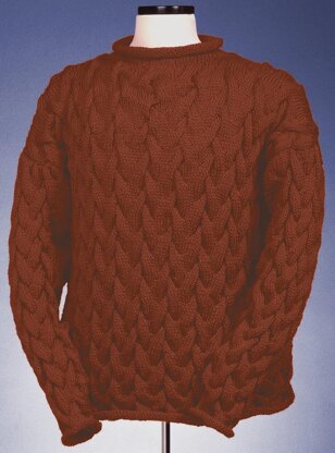 Wavy Cable Rollneck Pullover #123