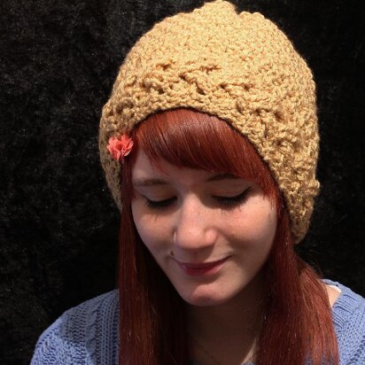 Cable Brim Hat and Cowl 2 in 1