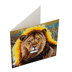 Crystal Art Resting Lion, 18x18cm Card Diamond Painting Kit