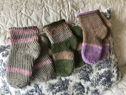 French Village Knit Socks