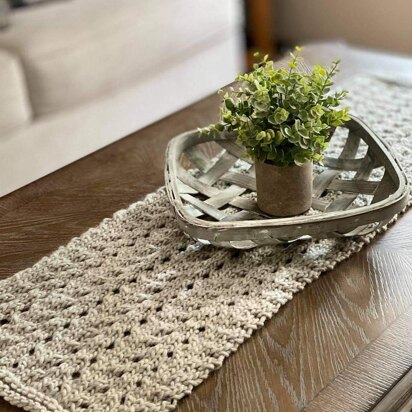 Eyelet Knitted Table Runner