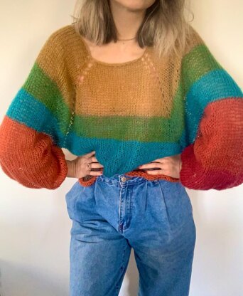 Oversized mohair sweater