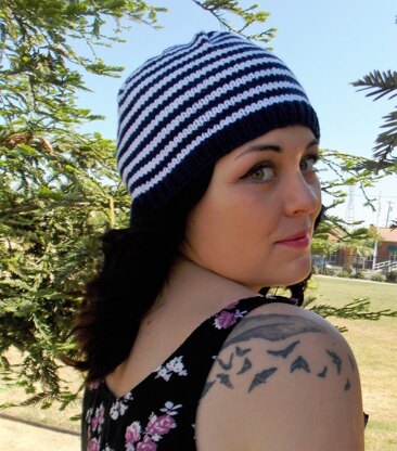 Striped Knit Hat