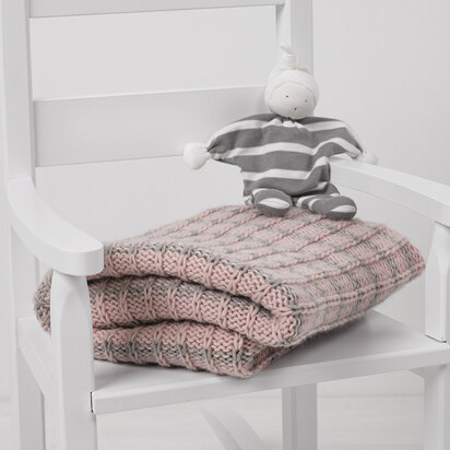 String Slipped Stitch Baby Blanket PDF