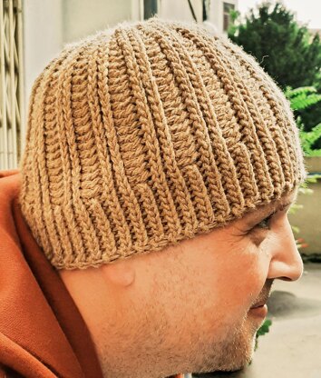 Flat Worked Crochet Hat