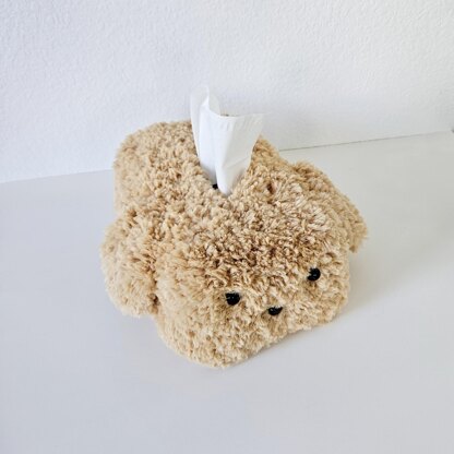 Shaggy Dog Tissue Box Cover