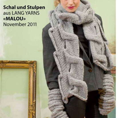 Schal und Stulpen in Lang Yarns Malou