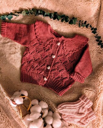Luna Newborn Set - Cardi and Pants