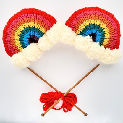 Brighten Your Day Knit Rainbow Stuffie