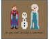 Do You Want to Build a Snowman? - PDF Cross Stitch Pattern