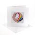 Stitchfinity Unicorn Mini Card Cross Stitch Kit - 13cm x 13cm